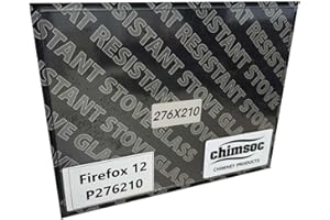 Chimsoc Replacement Stove Glass - Firefox 12 (276mm x 210mm Rectangular)