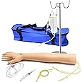 ISKO® IV Practice Mannequin Arm Injection, with vein detector Practice Training Kit Phlebotomy puncture Venous for Nursing Students Practice and Training