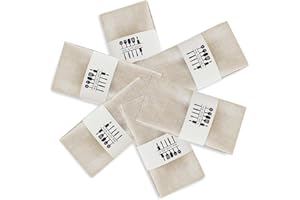 Gohytal Stoffservietten Leinenservietten, 6er Set Nachhaltige Leinen Servietten Stoff, Hochwertige Abwaschbare Servietten Tischdekoration, für Party Küche Tabellen Abendessen Cafe Restaurant (Beige)