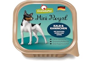 Granatapet Mini Royal Cielęta I Króliki, Mokra Karma Dla Psów, Karma Dla Psów Bez Zbóż I Bez Dodatku Cukru, Pełnoporcjowa Karma Dla Dorosłych Psów, 11 X 150 G