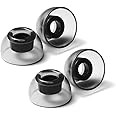 AZLA SednaEarfit Crystal for TWS (Size MS) 2Pairs - Replacement Earbud Tips - Eartips for Noise Cancelling Headphones - for Galaxy Buds 2 Pro/Airpods Pro/Beats Power Beats Pro/Skullcandy
