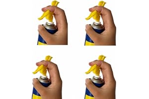 4Pack Aerosol Can Squirter Spray Tip, Reusable Press-On Novelty Nozzle