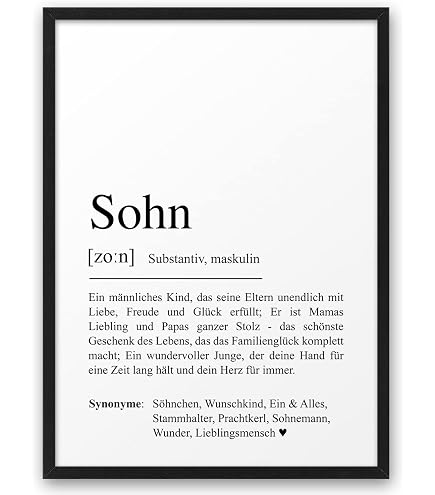 Manufaktur Liebevoll Poster Schwesterherz - Kunstdruck Duden Style 29,5x21cm