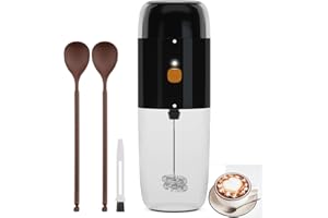 ‎BLUMWAY 2 in 1 Elektrischer Milchaufschäumer und Kaffeemühle, BlumWay Automatischer Milchaufschäumer, 19000 U/min Kaffeemühle, Mini Schaum Kaffeemaschine für Cappuccino, Latte, Frappe, heiße Schokolade
