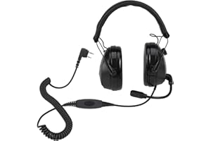 Retevis Auriculares Walkie Talkie con Cancelación De Ruido, Pinganillo De Radio De 2 Vías, Control De Volumen, Auricular De Radio Compatible con Baofeng Uv5R Rt24 Rt27 Rt5R Rt86 (1 Paquete)