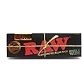 RAW Black Rolling Paper Single Wide - 50 Leaves - Pack of 1