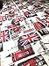 Produktbild Leinen Union Jack England Polsterstoff bedruckt Retro Sofa London Canvas