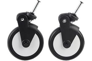 FTVOGUE 1 Pair Baby Stroller Front Wheel Rubber Replaceable Front Wheel Set Babyzen Yoyo Wheel Replacement 7.9 * 5.9 * 2.8in