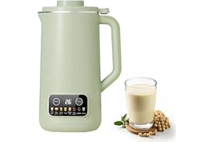 KOUAMOR Máquina de leche vegetal, limpieza automática y cronometraje máquina de leche, leche vegetal hecha en casa sin lactosa, multifuncional y salud máquina de leche de soja para avena, soja, nueces (600ml)