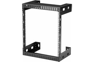 StarTech.com Rack de Servidores Abierto de 12U de Pared - de 19 Pulgadas - de 2 Columnas - con 12 Pulgadas de Profundidad - para Equipo de Redes - AV - Panel de Parcheo (RK12WALLO)