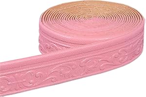 ACESOME ㅤ ACESOME Wallpaper Borders Self Adhesive, 10mx8cmx8mm Skirting Board Trim, Skirting Board Covers Wallpaper Borders, 3D Anti-Collision Line Border Roll Wall Trim for Corner Line Border (Pink)