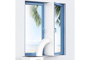 URBANWAVE Klimaanlage Fensterabdichtung,Fensterabdichtung für Mobile Klimageräte,400CM Wasserdichter Hot Air Stop für Wäschetrockner, Ablufttrockner