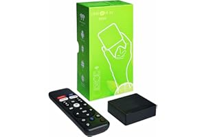 BOXPUT -Lemon TV Mini TV Box, Android 12.0 TV Box with Android, H618 Android TV Box, Dual WiFi TV Box, Android, Smart TV Box, TV Box 2025 TV Box 4k, 2GB RAM 16GB ROM, with BT Voice Remote Control