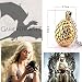 Produktbild Furry Friends, Game of Thrones Brosche "Die Hand des Königs", Hand-Motiv, Tywin Lannister, verschiedene Designs erhältlich, Modeschmuck, Silberfarben oder Goldfarben, Vintage-Stil, aus Metall, Khaleesi Gold Dragon Egg Pendant, Egg: 3.9cm x 2.5cm Chain : 52cm+5cm extender