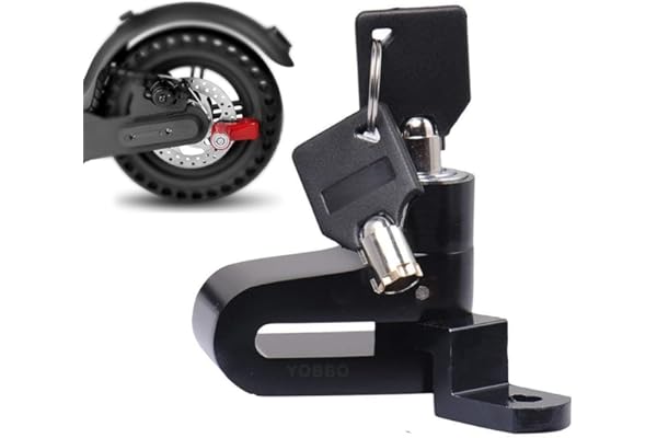 Yobbo Universal Bike Disc Brake Lock, Bicycle Anti Theft Wheel Disk Locks, Motorcycle, Anti Rust Lock Bike Locker for Two Wheeler, Bike Safety Accessories (Random Colour)
