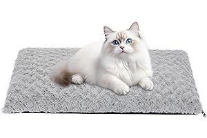 IDOGCHEW Couverture Chat Chiot 60x45cm, Coussin Chaton Petit Chien Chauffant Doux Confortable Déhoussable Lavable, Anti Glissant sans Électricité