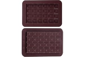 Dr. Oetker 1293 Silikon-Schokoladenform Süße Tafeln 2er Set, Formen aus hochwertigem Platinsilikon, Schokolade selbst machen - für individuelle Köstlichkeiten, (Farbe: braun), Menge: 1 Stück