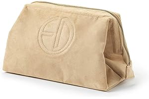 Elodie Details Beauty Case/Borsa da Viaggio Zip&Go in Tela di Cotone Ampia Apertura