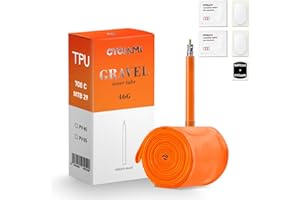 CYCLAMI Gravel Camera d'Aria TPU Bici da Corsa 46g Ultraleggera 700C x 32-47C con Valvola Presta 45/65mm per Bici da Strada e Mountain Bike-Camera d'aria Bici 28