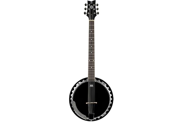 Instruments divers ORTEGA BANJO 6 OBJ3506 BLACK + HOUSSE Banjos