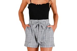 ITISME JEANSHOSEN ITISME Shorts et Bermudas Mode Femme Été Coton Couleur Unie Grande Taille Droite Jambe Large Loisirs Bretelles Taille Haute Zipper Shorts Pantalon Court Chic