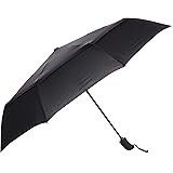 Amazon Basics Ottagonale Ombrello automatico da viaggio, colore: nero, 28 cm x 98 cm