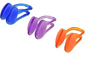 SIVENKE 3 clip nasale galleggiante clip naso per adulti e bambini clip naso morbido silicone per nuoto/surf