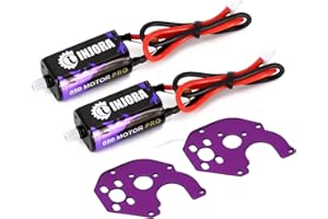 INJORA 050 50T RC Motor Pro 2 pezzi Coppia Elevata Motore a Spazzole con Monte per Axial SCX24 AX24 Bronco Gladiator C10 JLU Deadbolt B17 Upgrade Parts RC Auto Barca Modello