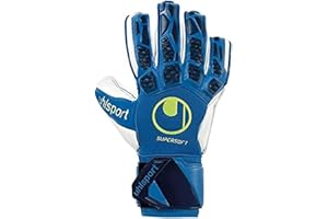 uhlsport Hyperact Supersoft Guanti da portiere Night Blau/Weiß/Fluo Gelb 9