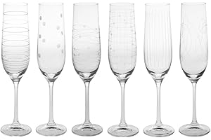 TABLE PASSION Flûte à Champagne Cristallin, 19 cl, Lot de 6