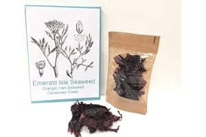 EMERALD ISLE ORGANIC IRISH SEAWEED Irish Dulse Dried 100 grams Organic, From Emerald Isle Seaweed Organic certification