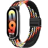 Rongep [&Ouml;rg&uuml; Loop] Xiaomi Mi Band 10/9/8 ile Uyumlu Kordon Manyetik Toka Mekanizmalı Yumuşak ve Konforlu Smart Band10 Kordon 