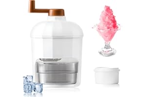 CIYIN Eiscrusher manuell, Slush Maschine, Crushed Ice Maker, mit Eiswürfelform, Slush EIS Maschine, für Bar Küche vereist Trinken zubehö, BPA-frei