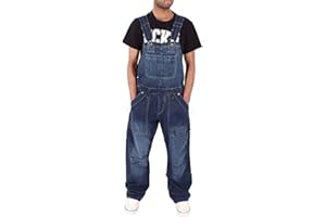 SCYDAO Jeans Mens Dununares Denim Bib Overlins Dungarees Monos Correas Ajustables