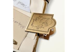 ANATTASOUL Clip per Quaderno da Viaggio in Lega Vintage con Tema Ragazze e Farfalle in Metallo Bronzo Antico Midori Clip Decorative per Raccoglitori di Pagine di Diario per Viaggiatori TN Accessori