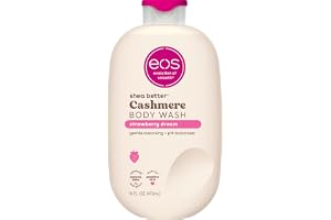 eos Cashmere Body Wash – Jordgubbe Dreams fuktgivande duschgel – krämig gelformel – med sheasmör – 473 ml (16 fl oz)