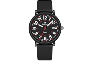AVTREK Montre Analogique Quartz pour Femme, Disponible pour Médecins et Infirmières, Cadran Lumineux Facile Lire, Conception Étanche, Mouvement Japonais, 12/24 Heures, Bracelet Silicone