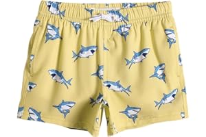 MaaMgic Bañador Niño Pantalones Cortos Playa Ropa de Baño Secado Rápido Interior de Malla Shorts de Natación Bañadores Niño 4-Vía con Elasticidad Camaleón