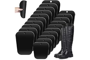 GZhaizhuan 20 Piezas Soporte Botas Altas, Insertos de Formas de Botas Reutilizable de 8/12 Pulgadas, Moldeador de Botas Para Mujeres y Hombres, Negro