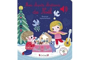 Mes premiers chants chrétiens de Noël – Livre sonore et éveil avec 6 puces sonores – Bébé dès 6 mois