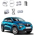 Car Exterior Chrome Accessories Combo Kit for Renault Kwid Climber Type -2 (2019 - Present)