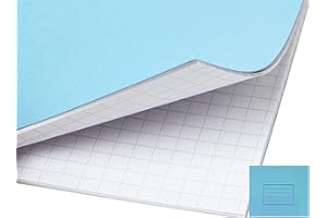 V-VAPE 1 X BLUE A5 SCHOOL EXERCISE BOOKS 7 MM SQUARES SQUARED MATHS BOOK