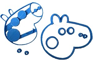 Cuticuter Peppa Pig Cortador de Fondant, Plástico, Azul, 8x7x1.5 cm