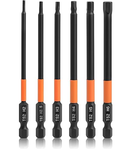 10mm Hex Security Bit Allen Key Security Screw Key Hex Bit 50mm Long 1/4'' | UK