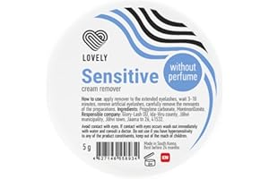 P-BEAUTY COSMETIC ACCESSORIES LOVELY Lash Cream Remover Sensitive per estensioni ciglia Fragranza: INODORE | Crema rimuovi ciglia per una rimozione delicata, veloce e attenta di estensioni e colla per ciglia