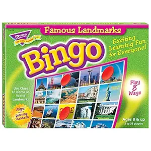 Famous Landmarks Bingo Game