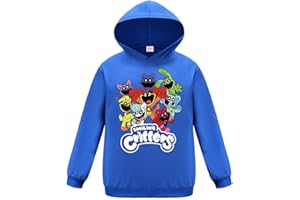 Forlcool Smiling Critters Merch - Sudadera deportiva para niños y niñas, informal, con capucha