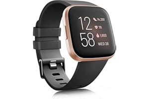 Zoye Silicone Straps Compatible with Fitbit Versa 2 Straps/Fitbit Versa Strap for Women Men, Classic Soft Replacement Sport Wristbands Accessories for Women Men