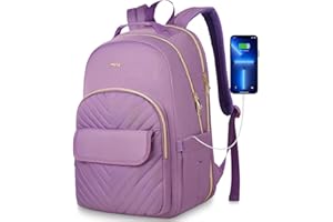 Breold 15,6 Pulgadas Mochila Portátil Mujer Mochila Ordenador Portatil para Viajes Ocio Negocios,Mochila Escolar Niñas para Estudios Universitarios