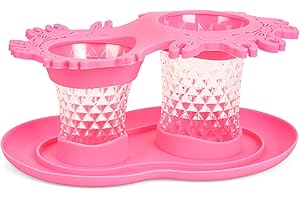 ChasBete Silicone Paint Brush Rinser Paint Brush Washer Durable For Painting Studio Home Indoor Painting Watercolor Water-Based, Pink